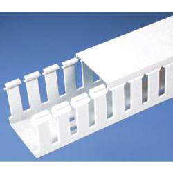 SLOTTED DUCT, PVC,1IN X1.5IN X6FT ,WHT